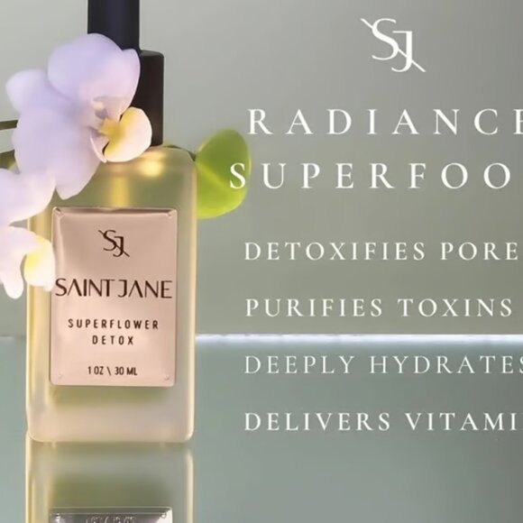SAINT JANE-Superflower Detox Serum | Luxury,Floral-Infused, Clean Skincare 30ml - Picture 3 of 7